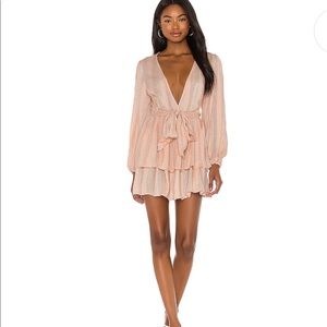 PILYQ Peach Tie Dress, from REVOLVE